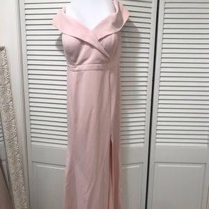 Light pink long formal dress.